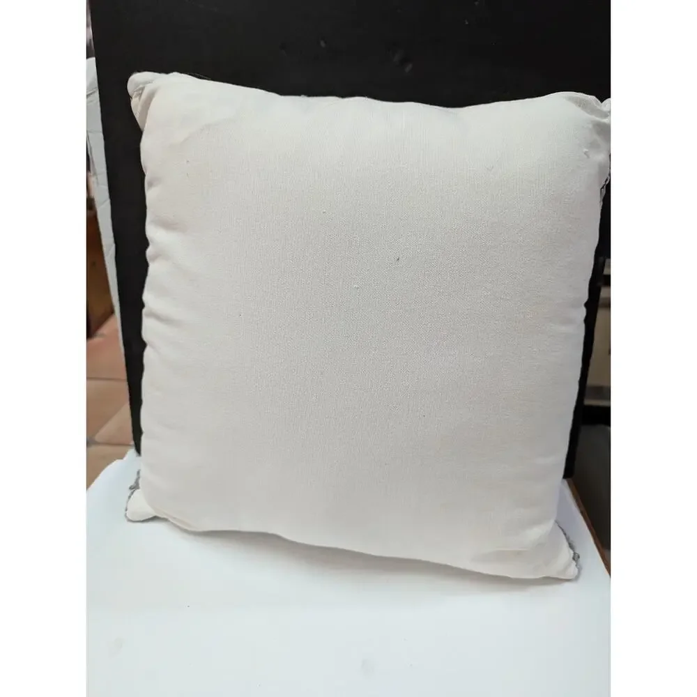 Murmur  Embroidered Throw Hand woven New $126.00 Linen Pillow 15